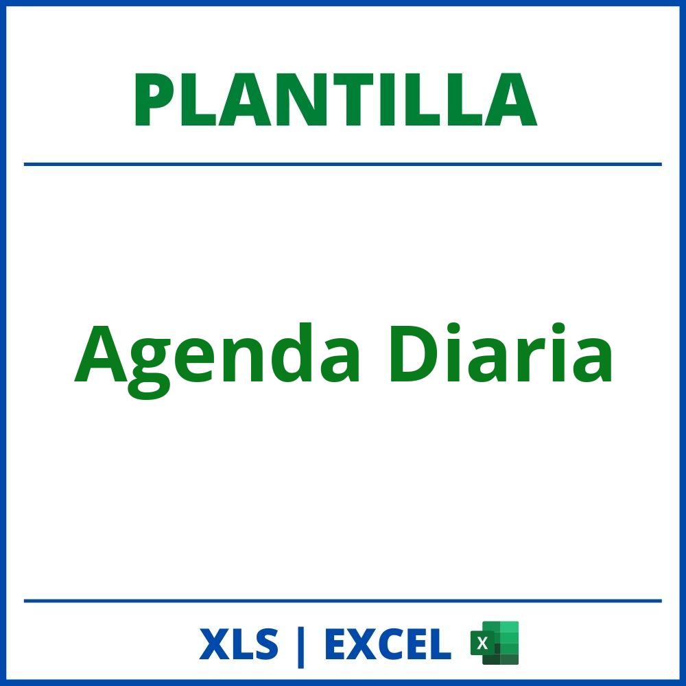 Plantilla Agenda Diaria Excel