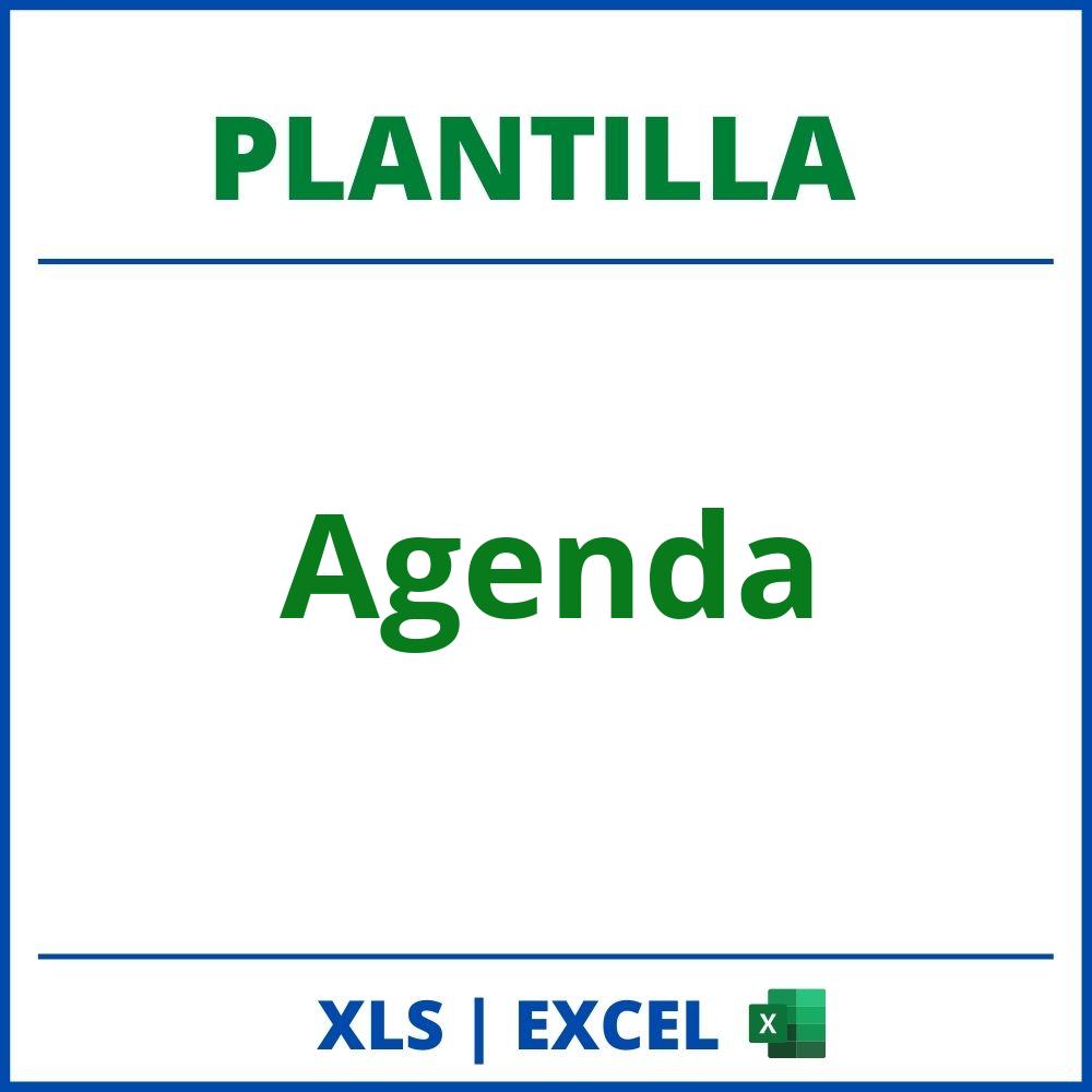 Plantilla Agenda Excel