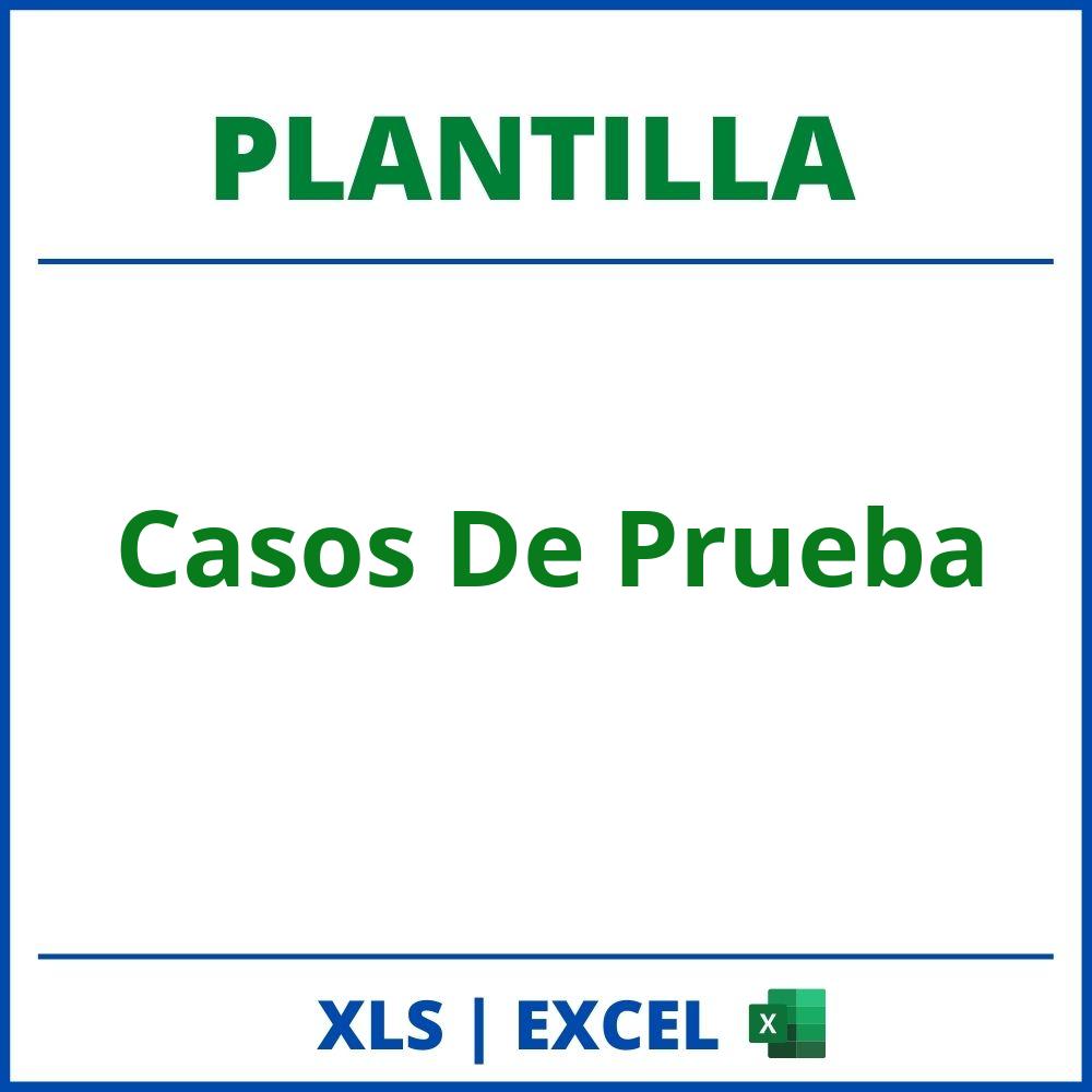 Plantilla Casos De Prueba Excel