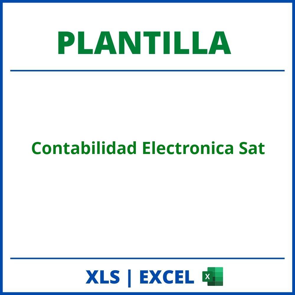 Plantilla Contabilidad Electronica Sat Excel