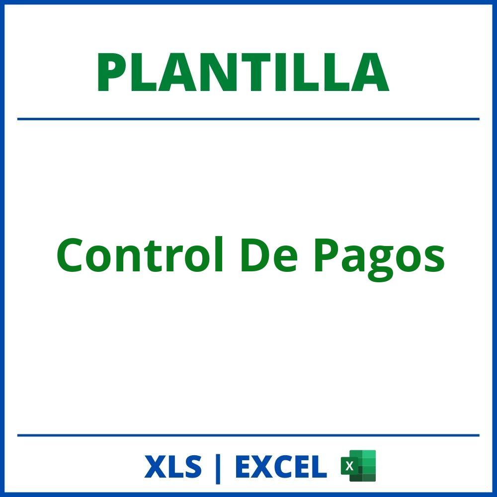 Plantilla Control De Pagos Excel