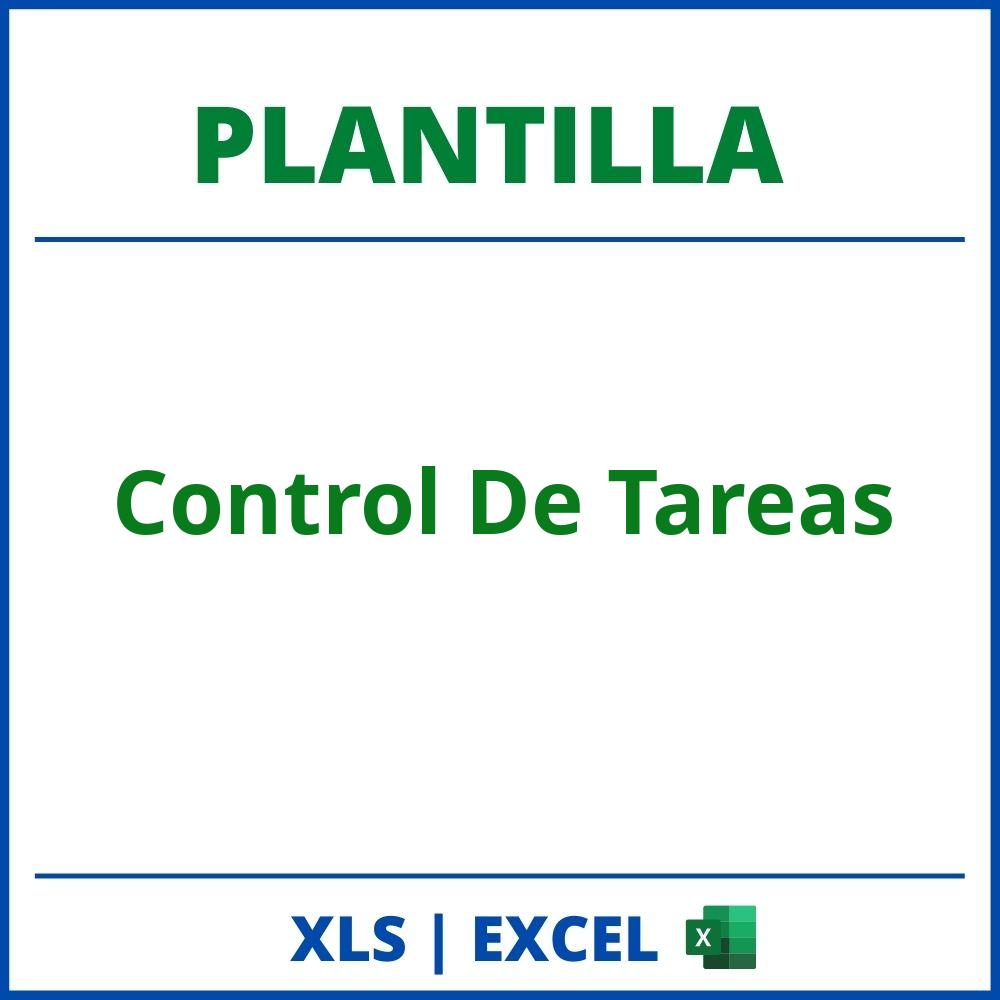 Plantilla Control De Tareas Excel