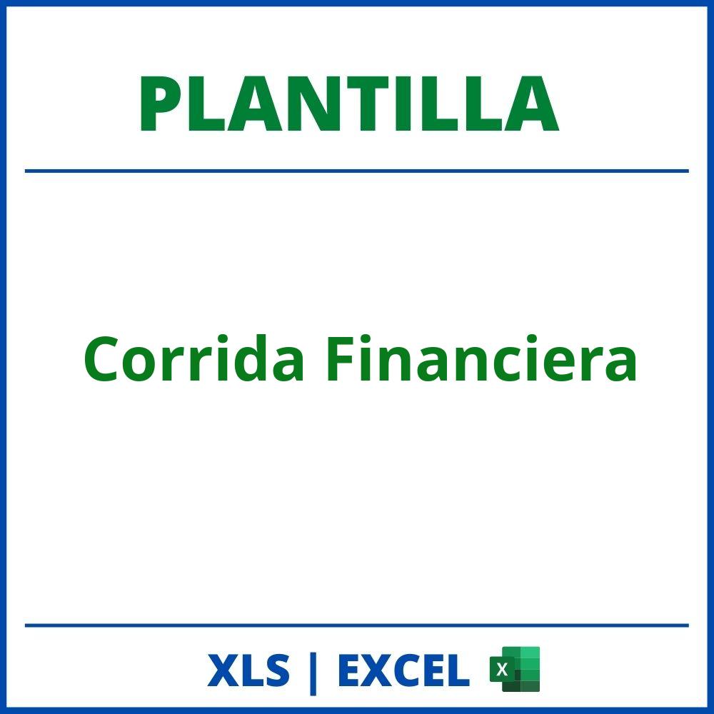 Plantilla Corrida Financiera Excel