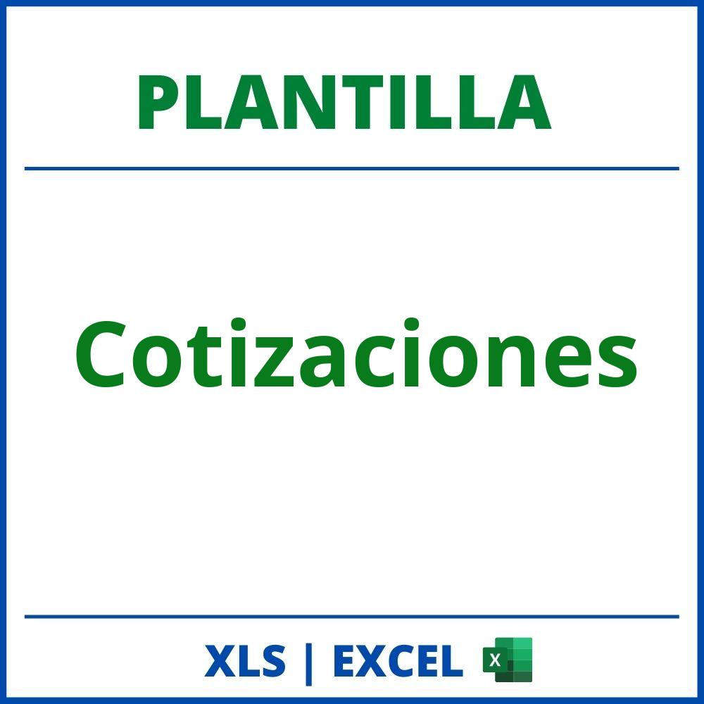 Plantilla Cotizaciones Excel