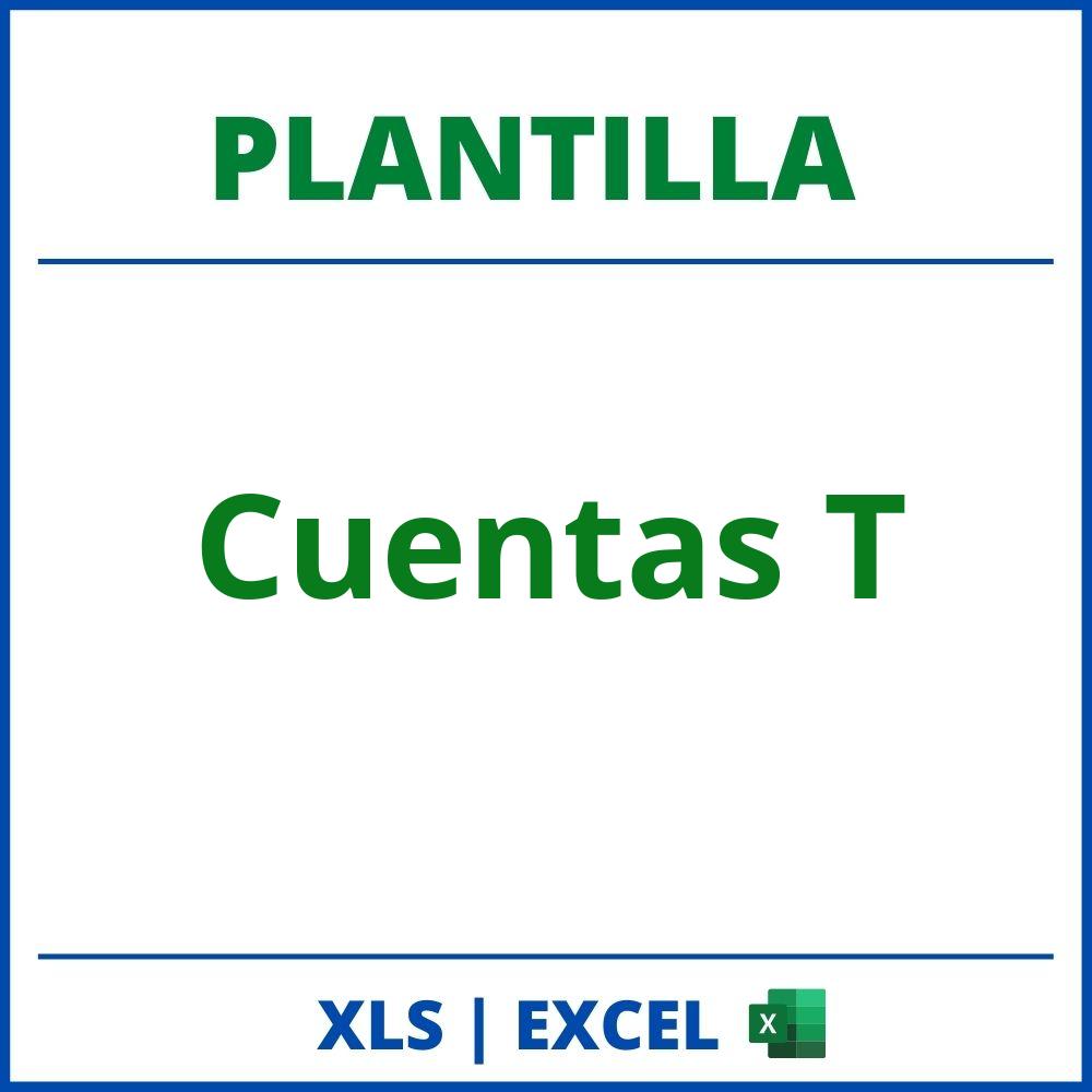 Plantilla Cuentas T Excel