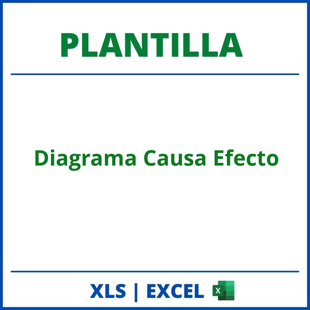 Plantilla Diagrama Causa Efecto Excel