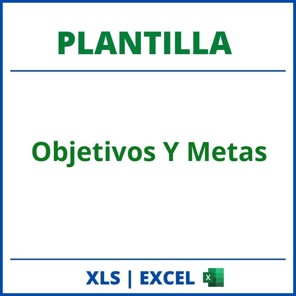 Plantilla Objetivos Y Metas Excel