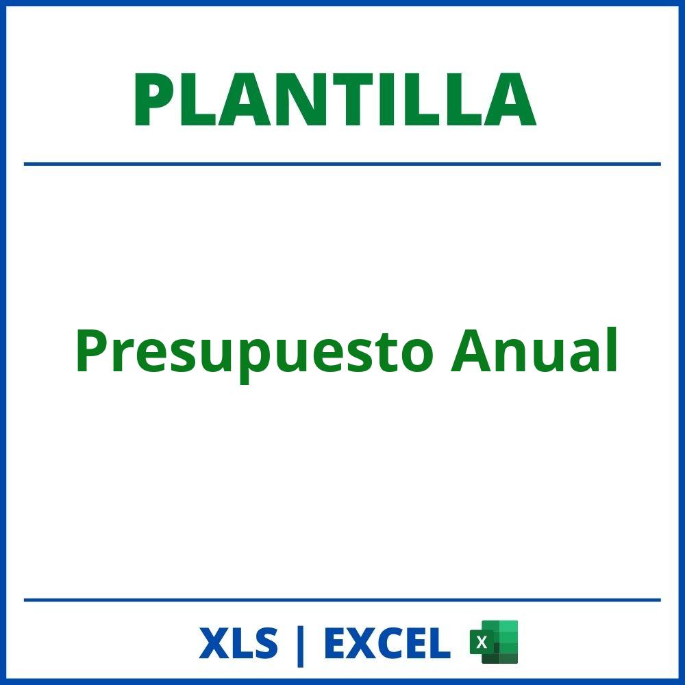 Plantilla Presupuesto Anual Excel