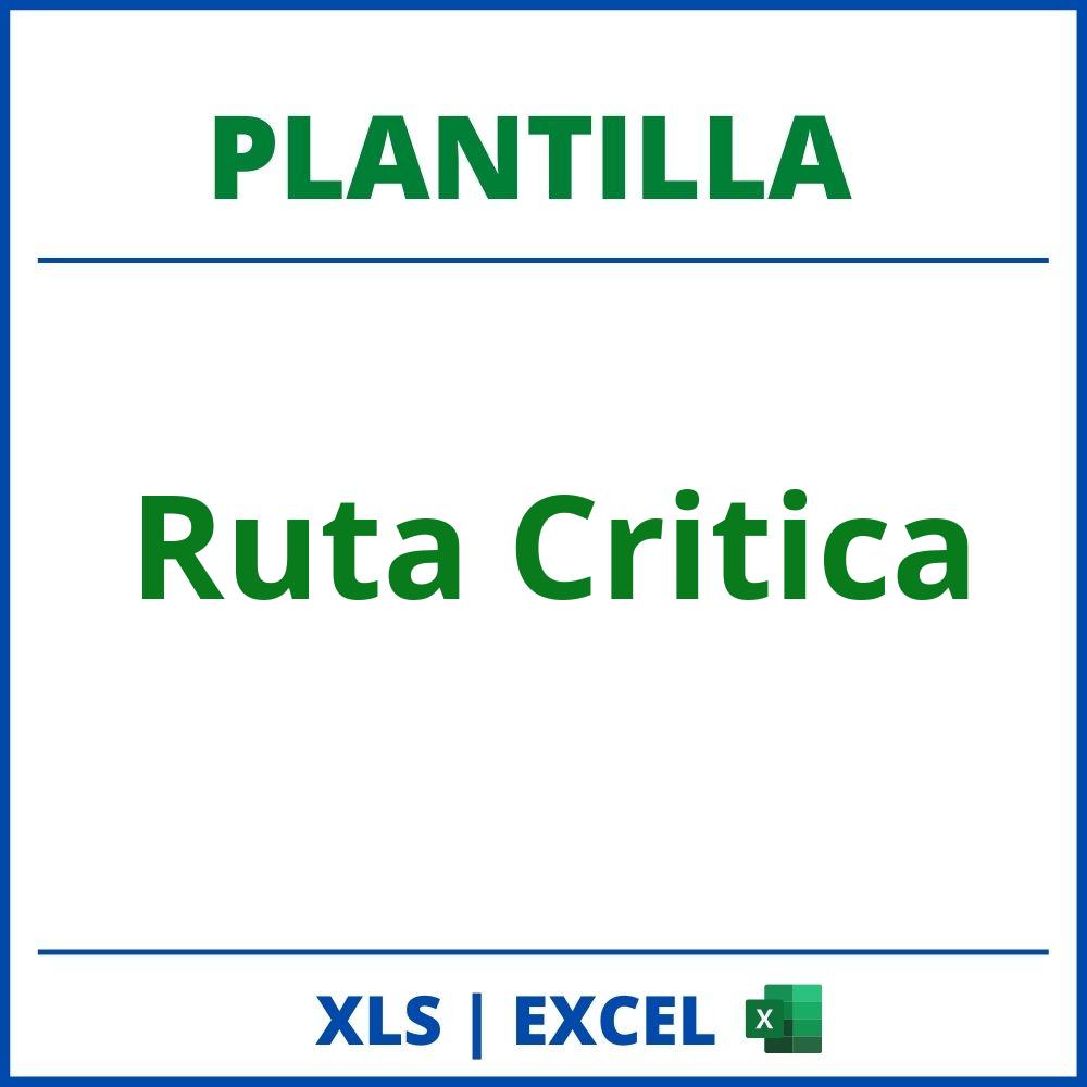 Plantilla Ruta Critica Excel